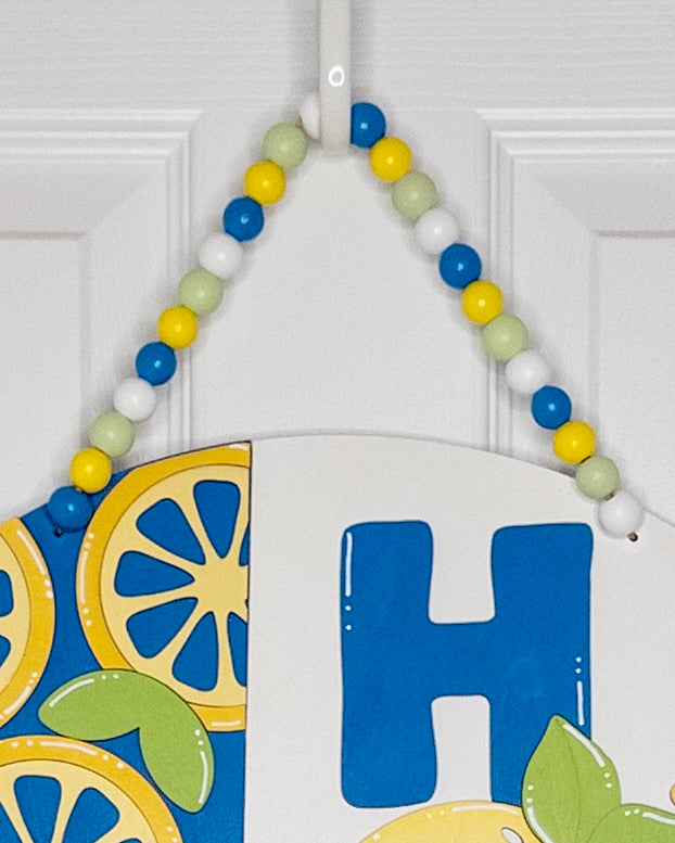 Home Sweet Home with Lemons (Blue)