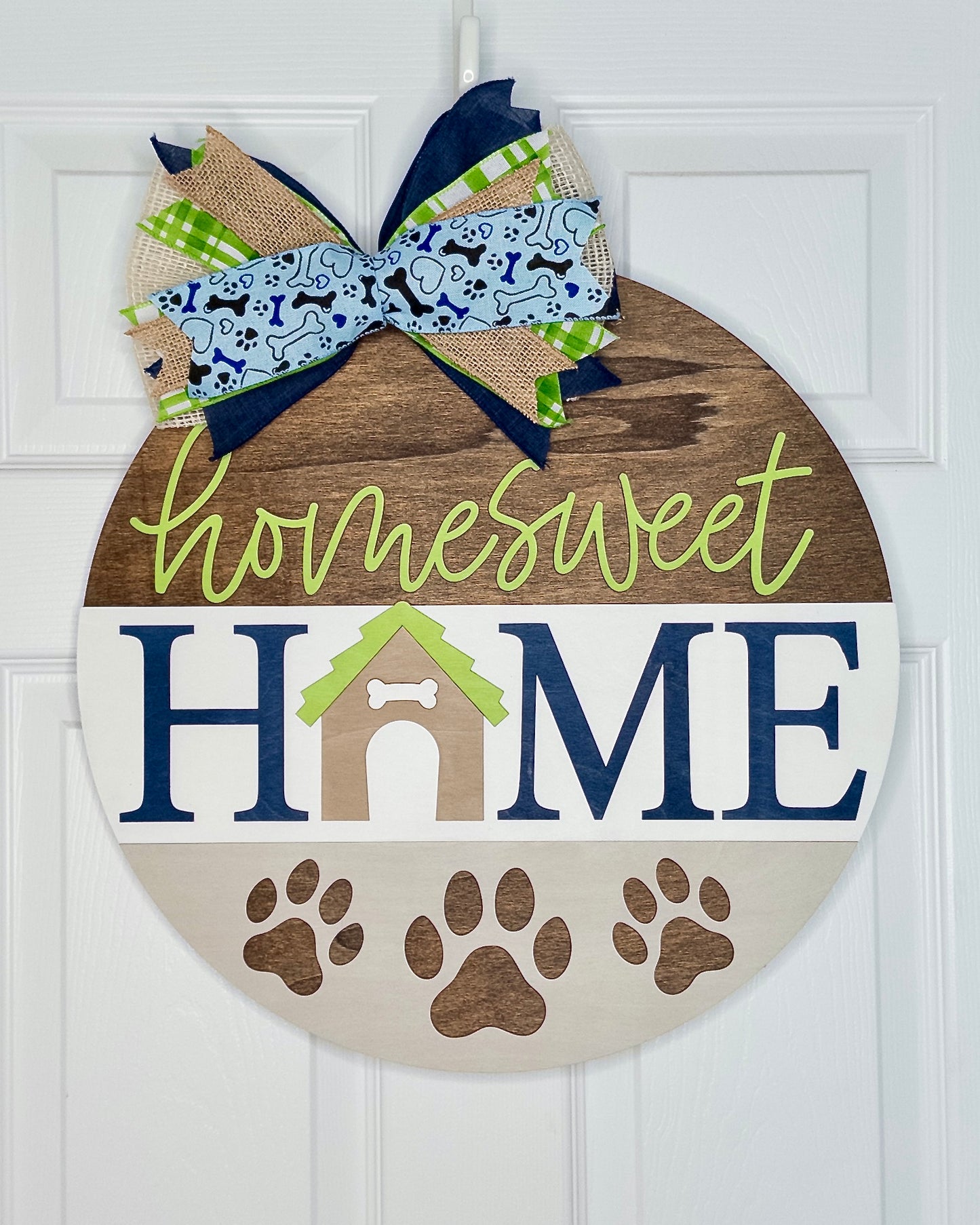 Home Sweet Home Doghouse Door Hanger