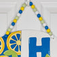 Home Sweet Home with Lemons (Blue)