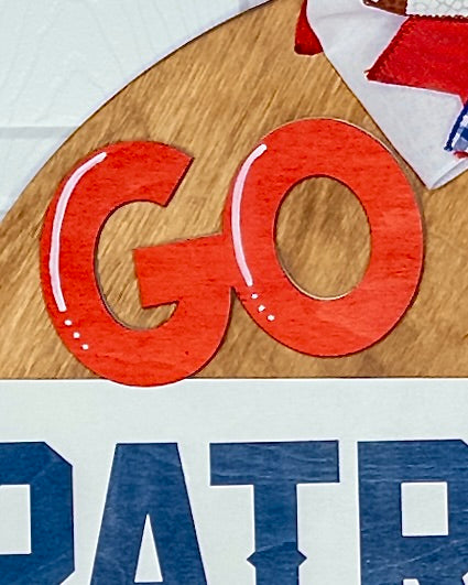 Go Team Football Door Hanger