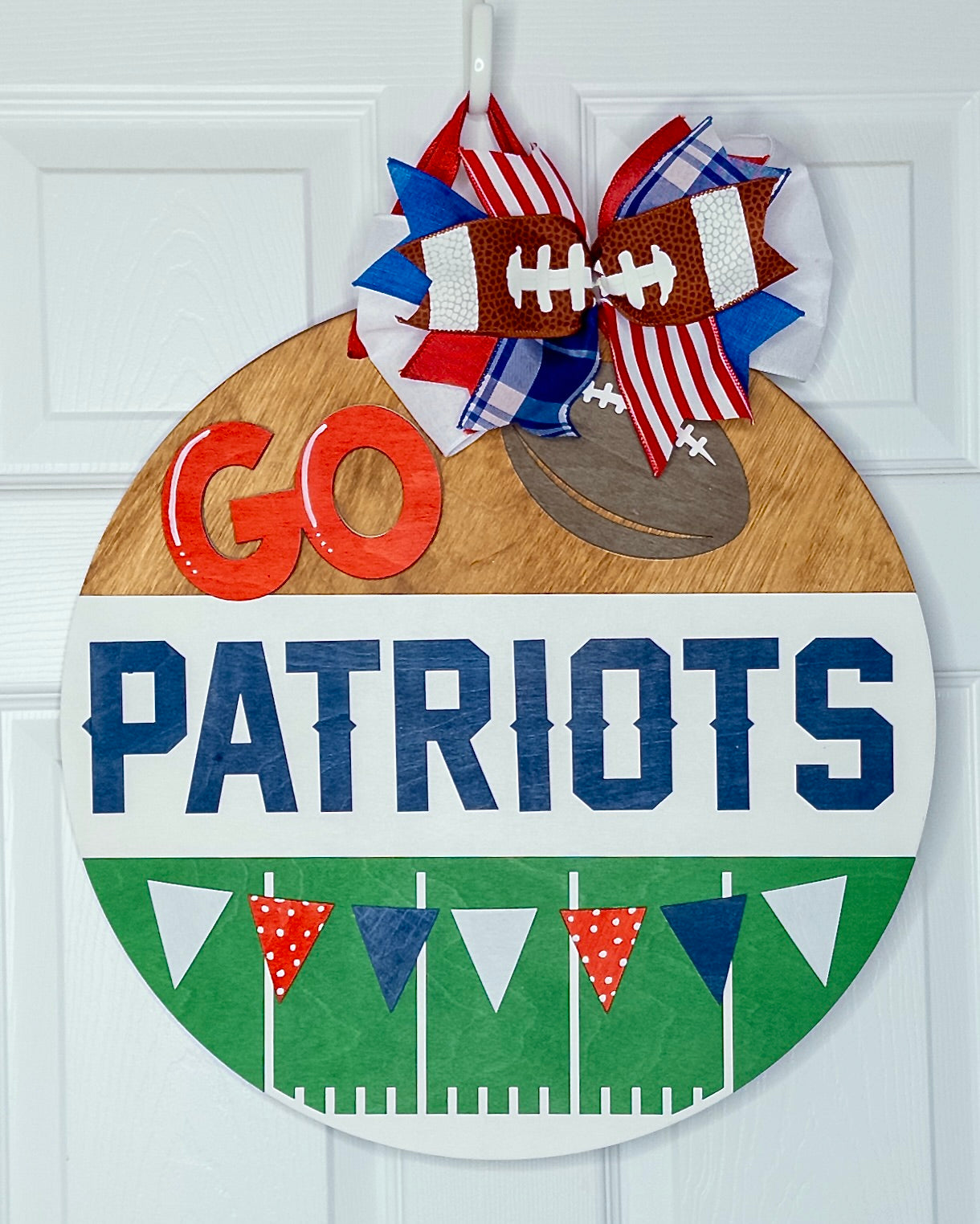 Go Team Football Door Hanger