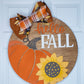 Hello Fall with Sunflower Door Hanger
